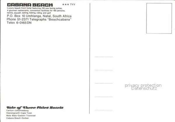 Umhlanga Durban South Africa Cabana Beach Hotel – Bild 2