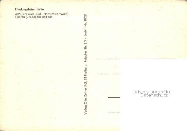 Lenzkirch Hertie Erholungsheim – Bild 2