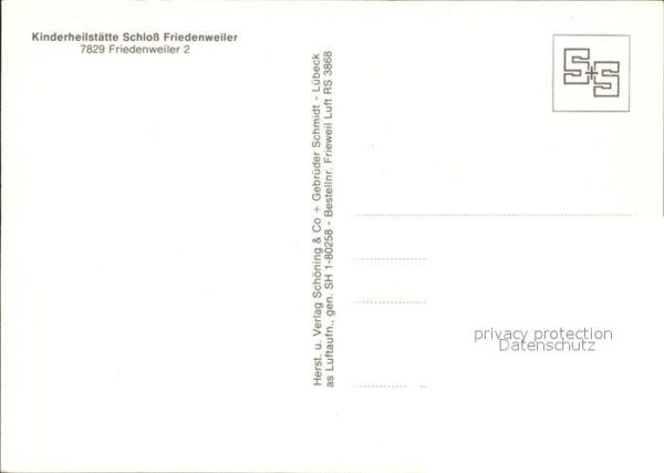Friedenweiler Kinderheilstätte Schloss – Bild 2