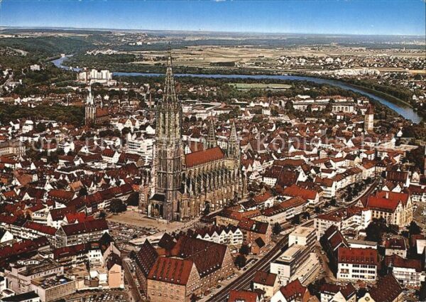 Ulm Donau Universitätsstadt Luftaufnahme