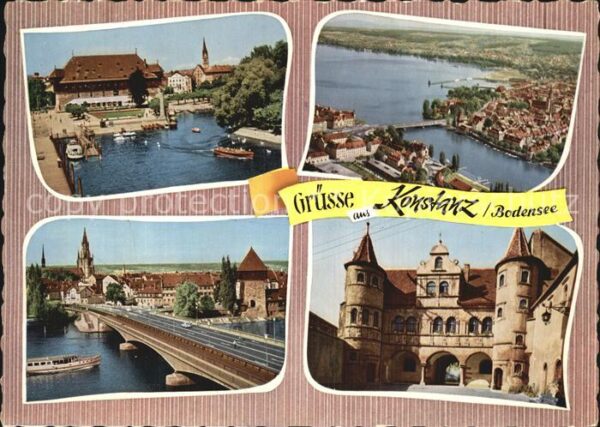 Konstanz Bodensee Konzil Rheinbrücke Altes Rathaus Luftbi