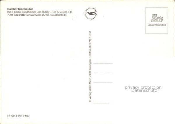 Seewald Gasthof Kropfmühle – Bild 2