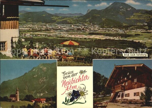 Piding Neubichleralm Högl Blick nach Salzburg