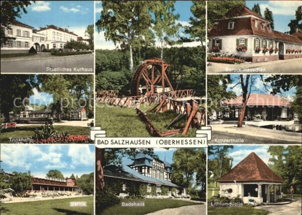 Bad Salzhausen Staatliches Kurhaus Barockhäuschen Trin