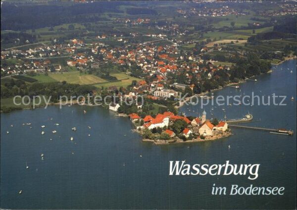 Wasserburg Bodensee Halbinsel Luftbild