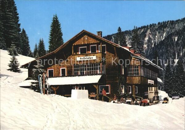 Oberstdorf Alpengasthof Sesselalpe Winter