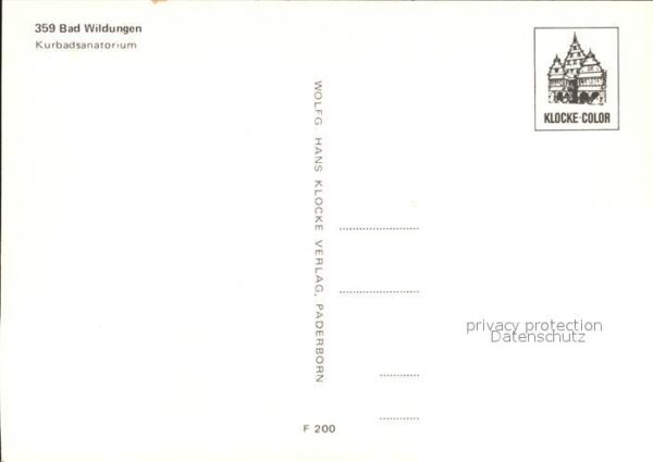 Bad Wildungen Kurbadsanatorium – Bild 2