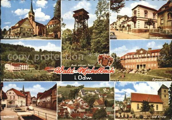 Wald-Michelbach Kirchen Rathaus Rudi Wünzer Turm