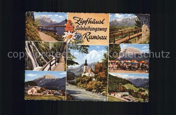 Ramsau Berchtesgaden Soleleitungsweg Wimbachklamm Terrasse Z