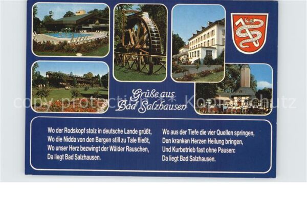 Bad Salzhausen Nidda Schwimmbad Mühlenrad Kirche