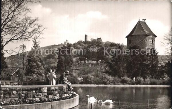 Weinheim Bergstrasse Weiher im Schlosspark