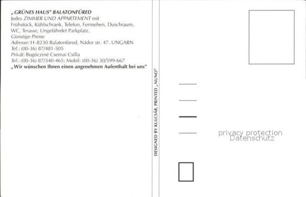 Balatonfuered Grünes Haus Appartements – Bild 2