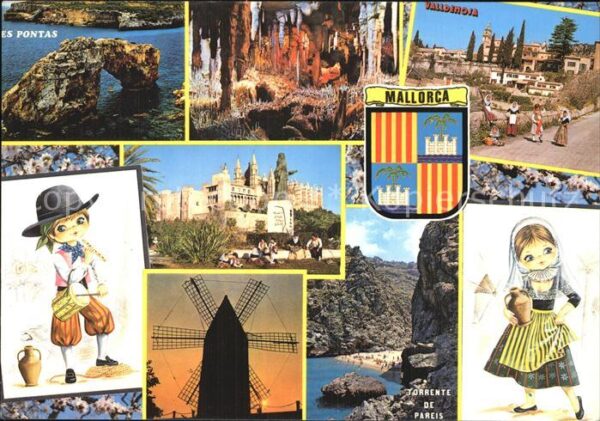 Mallorca Mühle Tracht Torrente de Pareis