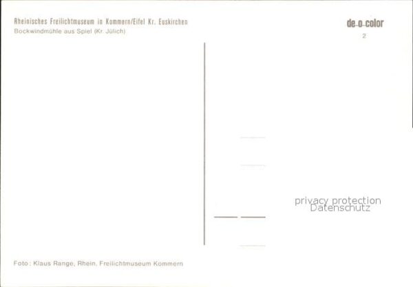Kommern Mechernich Rheinisches Freilichtmuseum Bochwindmüh – Bild 2