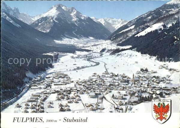Fulpmes Tirol Fliegeraufnahme Stubaital