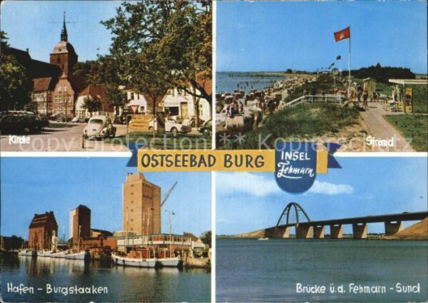 Burg Fehmarn Hafen Burgstaaken Strand Br?cke ?ber Fe