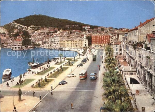 Split Spalato Hafen Promenade