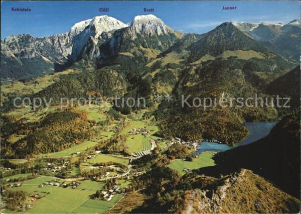 Koenigsee Berchtesgaden Blick vom Grünstein