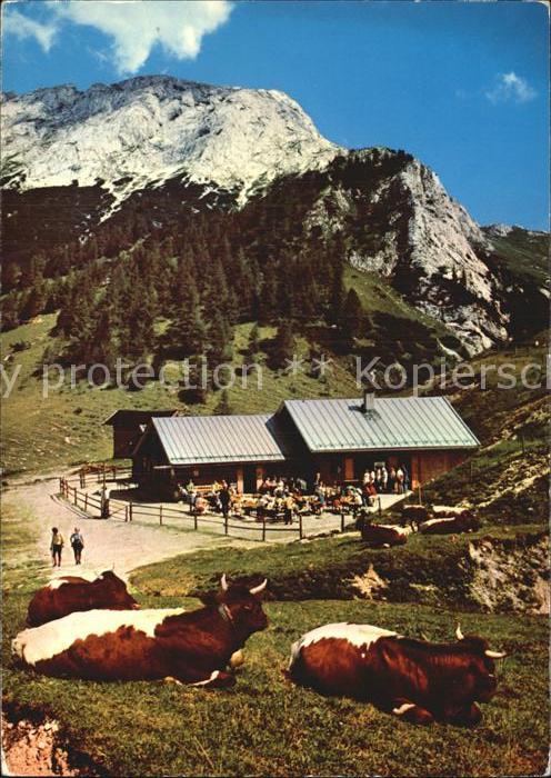 Berchtesgaden Mitterkaser Alm mit Hohem Brett
