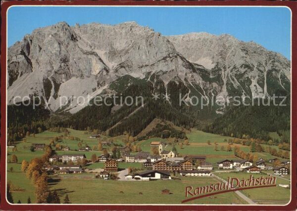 Ramsau Dachstein Steiermark Fliegeraufnahme mit Scheichenspitz