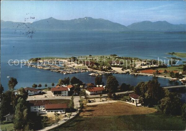 Seebruck Chiemsee Fliegeraufnahme
