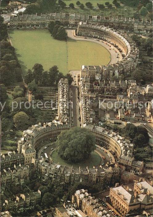 Bath UK Fliegeraufnahme with Royal Crescent