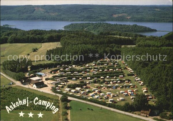 Silkeborg Arhus Fliegeraufnahme Askehoj Camping