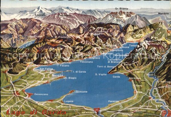 Lago di Garda Panoramakarte