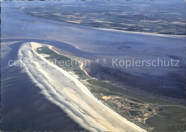 Amrum Fliegeraufnahme Odde mit Insel Föhr