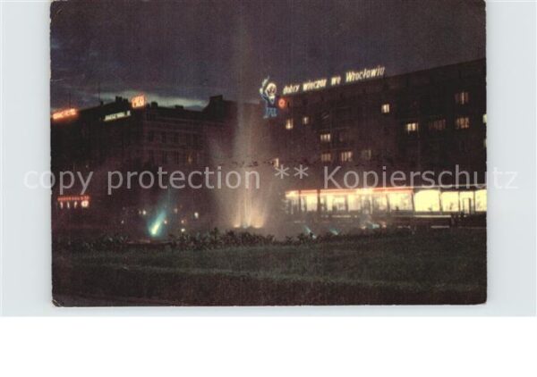 Wroclaw Gebäude bei Nacht