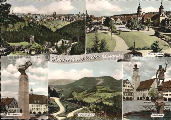 Freudenstadt Panorama Marktplatz Mahnmal Hochstrasse