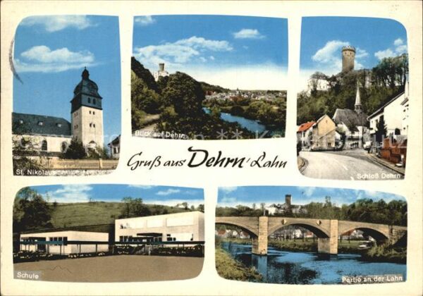 Dehrn Limburg Lahn St Nikolaus Kirche Panorama Schloss Sch