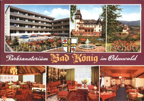 Bad Koenig Odenwald Parksanatorium Kurhaus Gastraum Zimmer