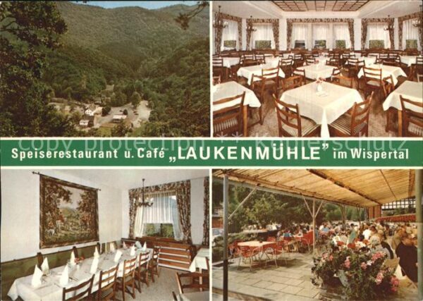 Lorch Rheingau Speiserestaurant Cafe Laukenmühle im Wi