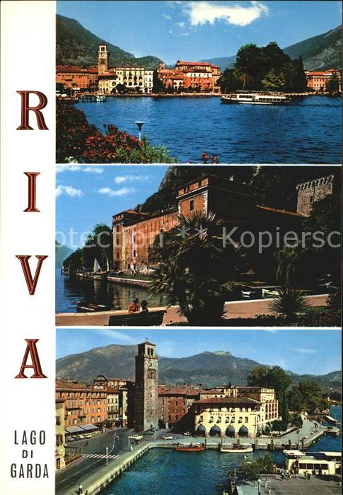 Riva del Garda Teilansichten Hafenpartie