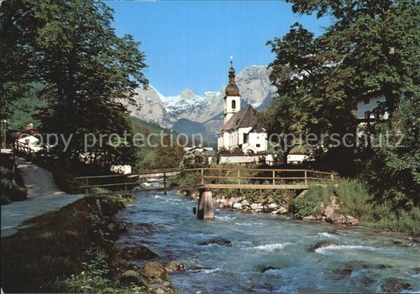 Ramsau Berchtesgaden Teilansicht Kirche