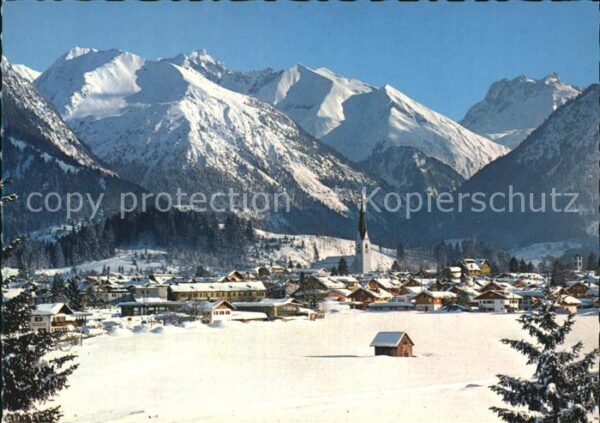 Oberstdorf mit Gr Krottenkopf Fürschiesser und Kra