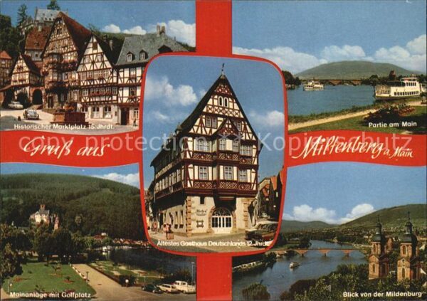 Miltenberg Main Histor Marktplatz Mainpartie Mainanlage