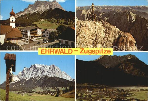 Ehrwald Tirol Zugspitze Kirche Gipfelkreuz Wegekreuz