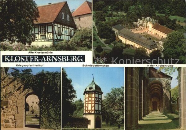 Arnsburg Hessen Klostermühle Fliegeraufnahme Kriegsopfe
