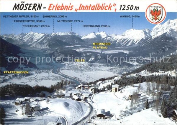 Moesern mit Pfaffenhofen und Mieminger Plateau