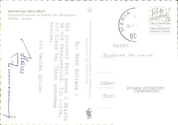 Maria Woerth Woerthersee Wallfahrtskirche Panorama Fliegeraufnah – Bild 2