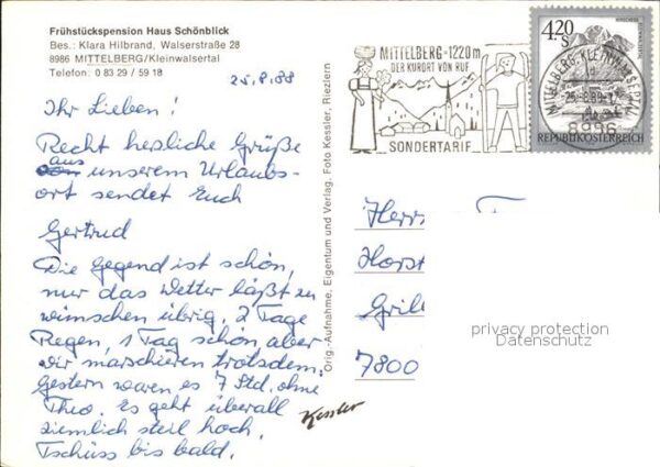 Mittelberg Kleinwalsertal Gästehaus Schönblick Teilansichten – Bild 2