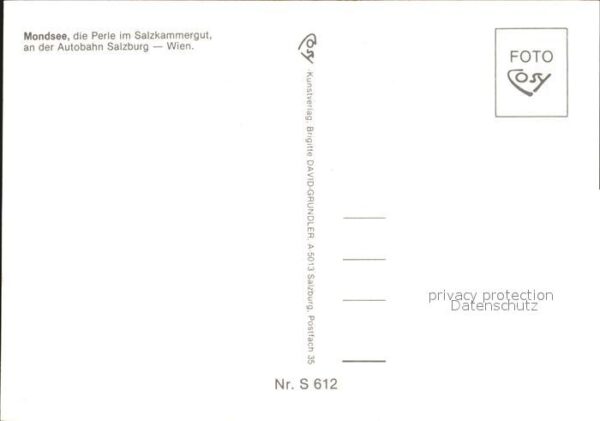 Mondsee Salzkammergut Dorfpartie Brunnen – Bild 2