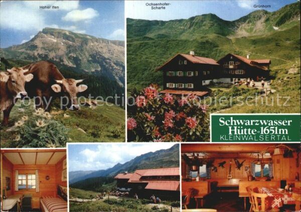 Hirschegg Kleinwalsertal Vorarlberg Schwarzwasserhütte mit Hoher Ifen und O