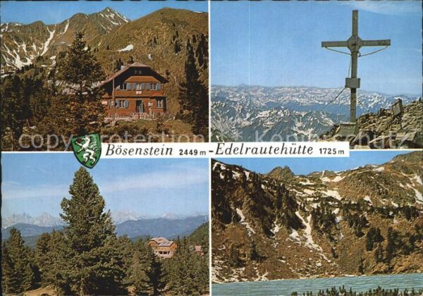 Boesenstein Edelrautehütte Gipfelkreuz Panorama
