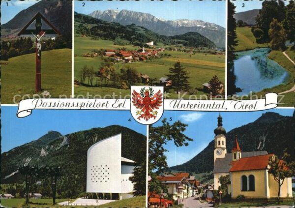 Erl Tirol Feldkreuz Panorama mit Wilden und Zahme
