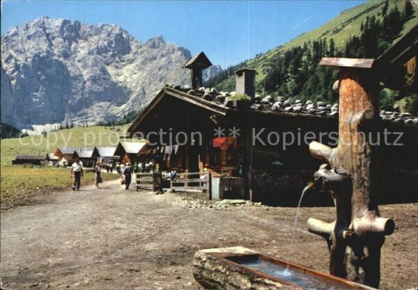 Eng Karwendel Engalm Brunnen Gr Ahornboden Grubenkars