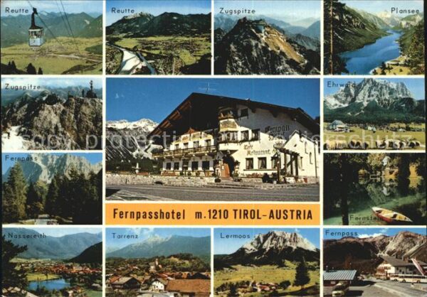 Tirol Region Reutte Zugsitze Plansee Fernpasshotel E