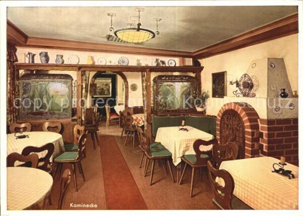 Frankfurt Main Eis Cafe WiPra Bauernstube mit Kamineck